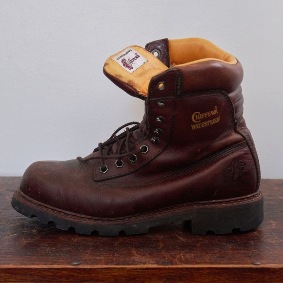 Mens Chippewa Waterproof Boots - Vibram Soles - 9W - +Thinsulate main image 4
